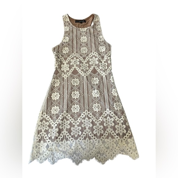 For Love and Lemons lace dress XS sleeveless stretch racer back lightweight - Picture 7 of 11